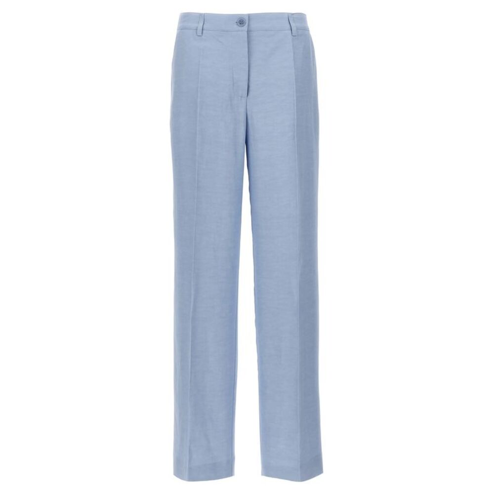 P.A.R.O.S.H. Blue Viscose Casual Women's Pants